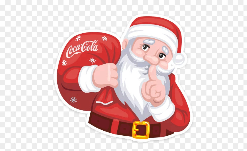 Coca Cola The Coca-Cola Company Sticker Santa Claus PNG