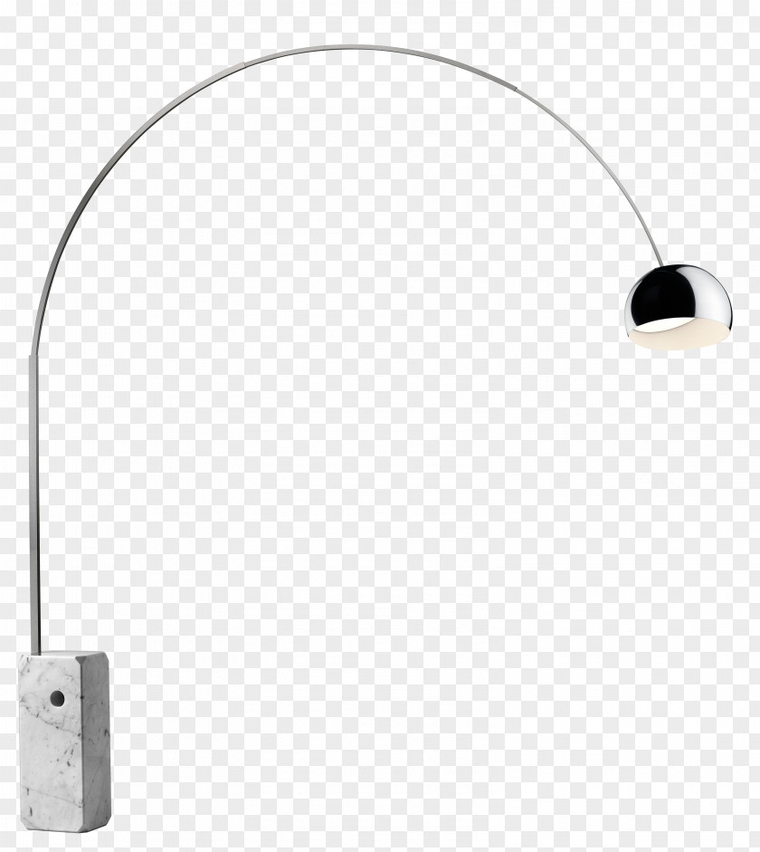 Design Arco Light Fixture Flos Floor Carrara Marble PNG