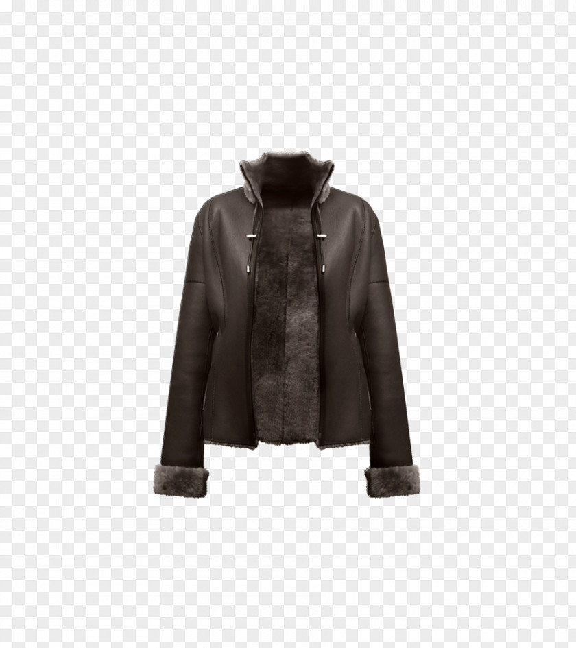 Jacket Coat Sleeve Fur Brown PNG