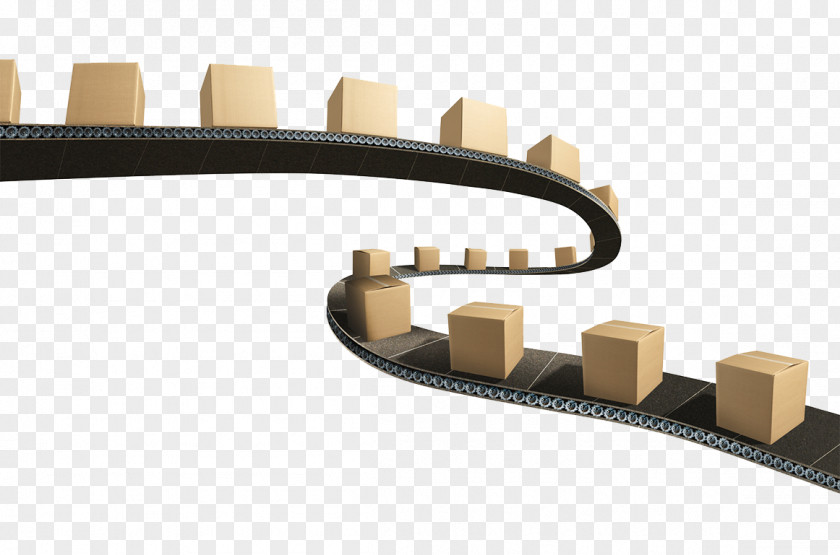 Logistics Transport Conveyor Belt System PNG