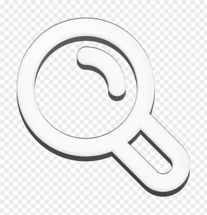 Number Logo Enlarge Icon Glass Magnifier PNG