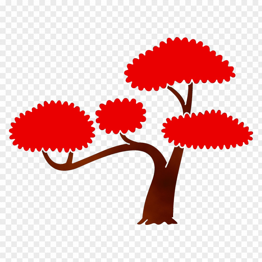 Plant Stem Flower Red Clip Art Tree PNG