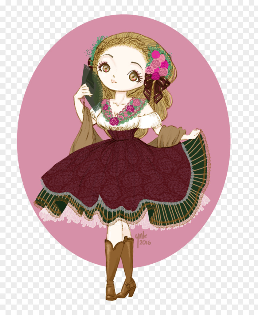 Fiestas Patrias Peru Costume Design Pink M Character PNG