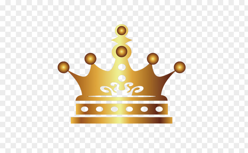 Golden Crown Vector Logo PNG