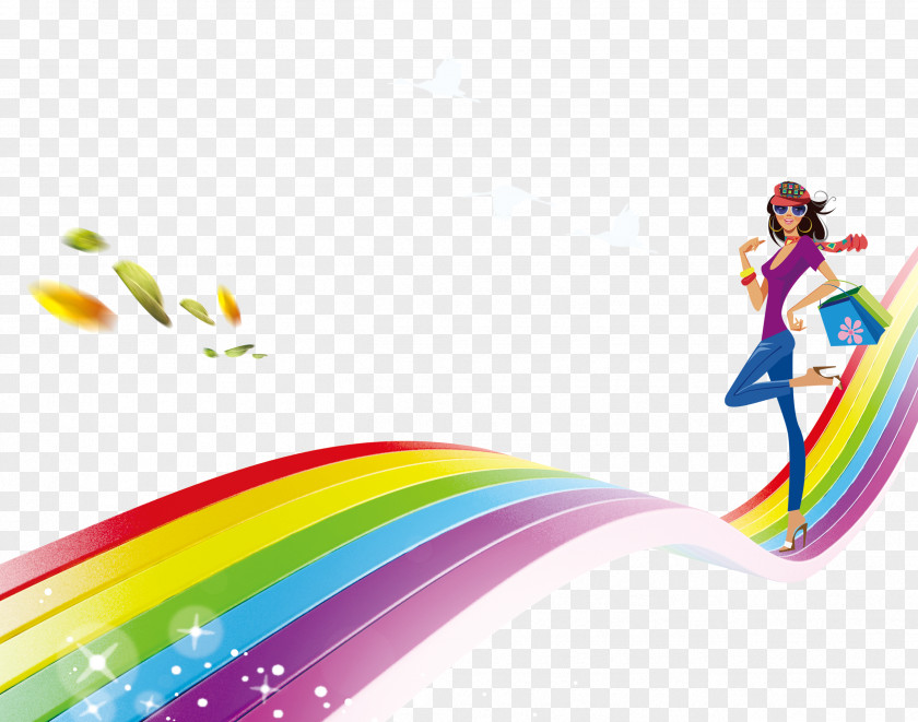 Rainbow Road Download PNG