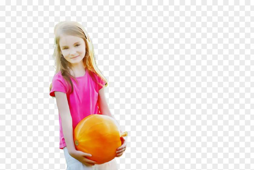 Toddler Smile Orange PNG