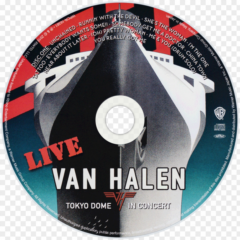 Van Halen A Different Kind Of Truth For Unlawful Carnal Knowledge Compact Disc Tokyo Dome Live In Concert PNG