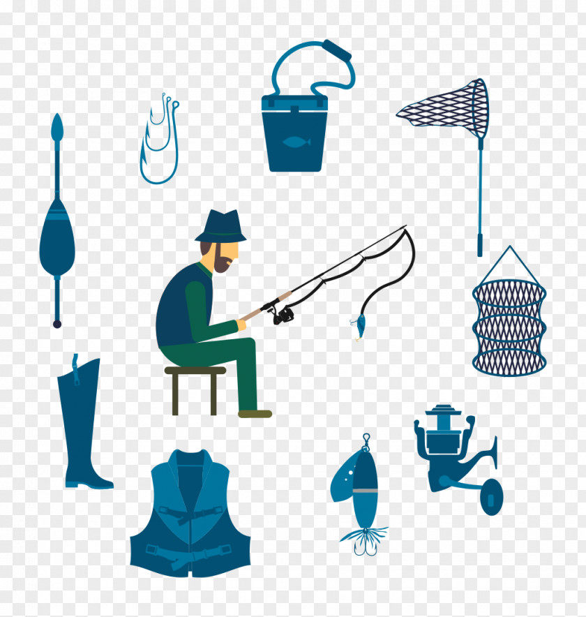 Vector Fishing Equipment Adobe Illustrator Illustration PNG