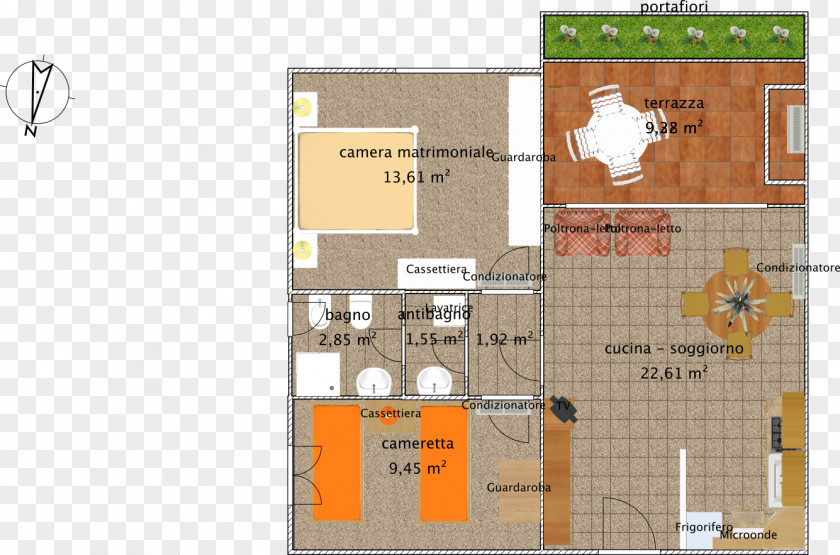 Apartment Villa Fucini Floor Plan Via Renato PNG