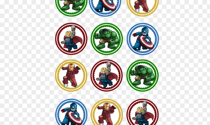 Iron Man Cupcake Lego Marvel's Avengers Hulk Super Heroes PNG