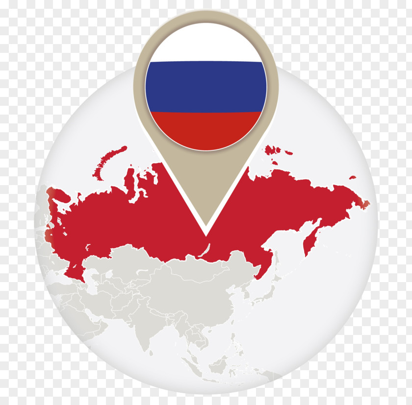 Russia World Map PNG