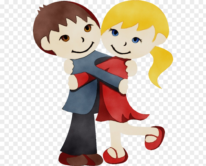 Smile Gesture Hug Cartoon PNG