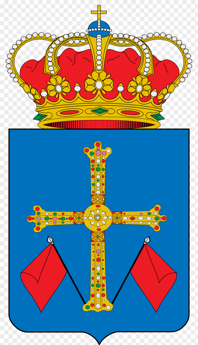 Desde La Parte Inferior Coat Of Arms Asturias Victory Cross Flag PNG