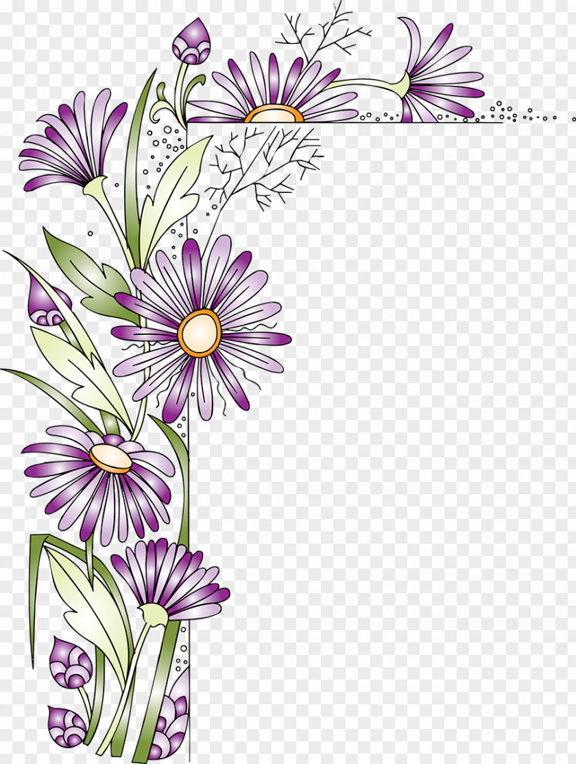 Flower Corner Paper Picture Frames Scrapbooking Clip Art PNG