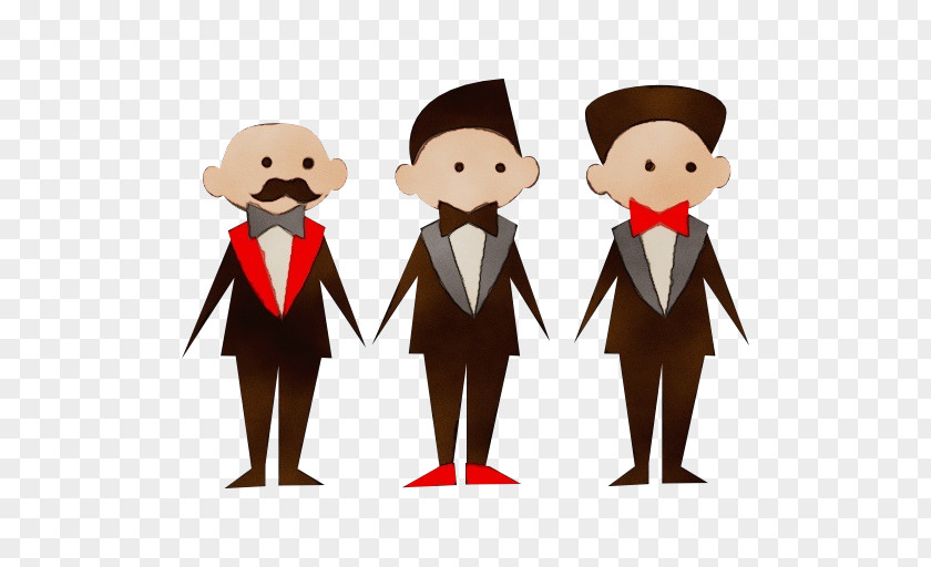 Gesture Team Cartoon Formal Wear Tuxedo Gentleman Suit PNG