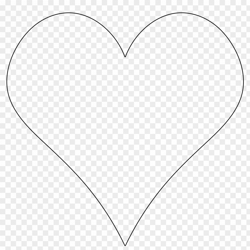 Heart Outline Drawing Symbol Shape Clip Art PNG