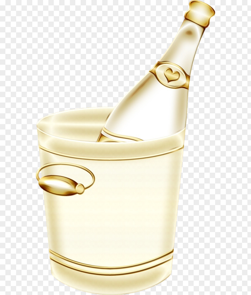 Bucket Brass Metal Design PNG