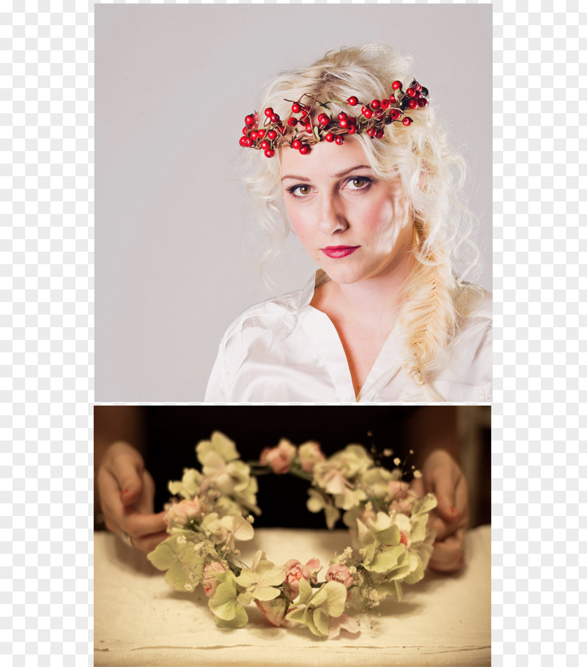 Crown Floral Design Headpiece Flower Bride PNG