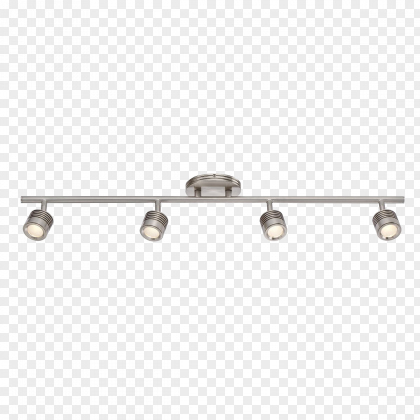 Light Track Lighting Fixtures Fixture Recessed Brushed Metal PNG