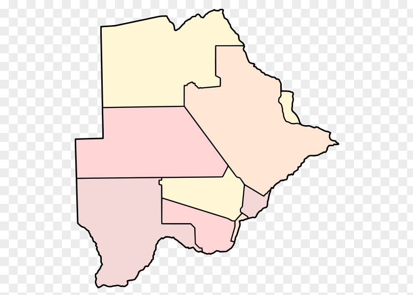 Map Clip Art Kgalagadi District Southern Blank PNG