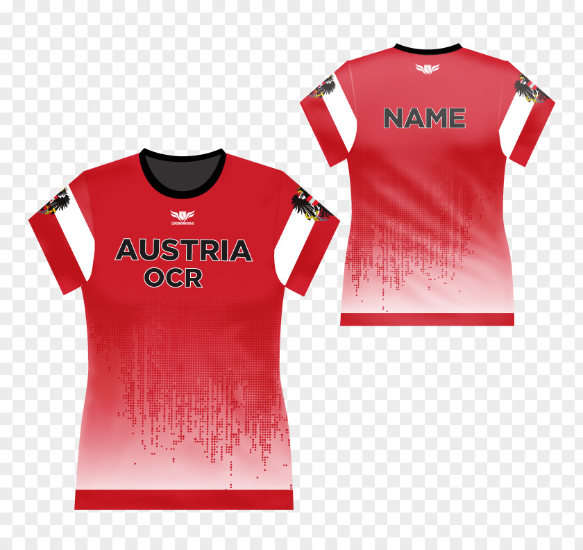 Mockup Jersey T-shirt Sleeve Austria PNG