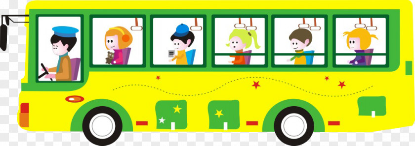 Morning School Bus Cartoon Public Transport PNG
