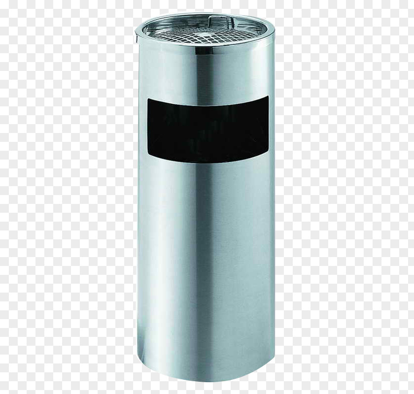 Outdoor Trash Can Waste Container Stainless Steel PNG