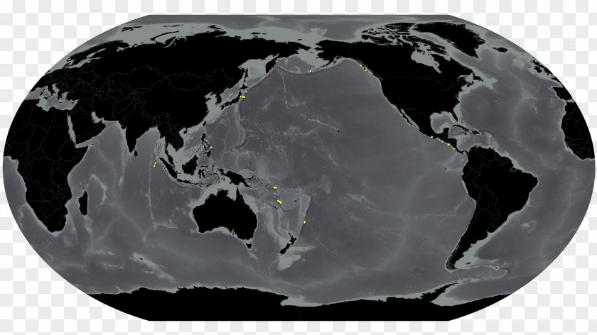 Tsunami World Map Globe Blank PNG
