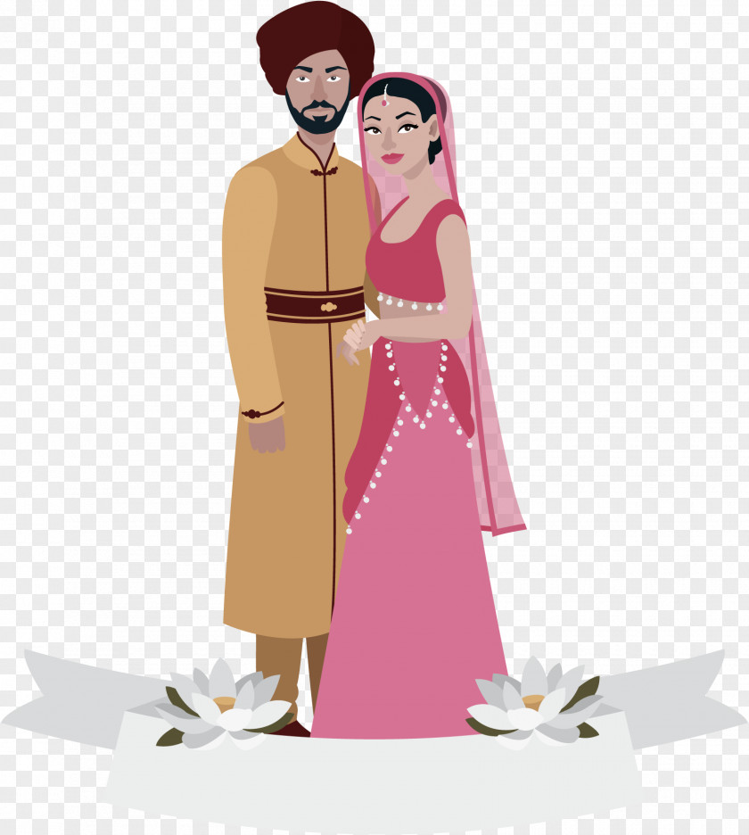 Vector Indians Weddings In India Indian Wedding Clothes PNG