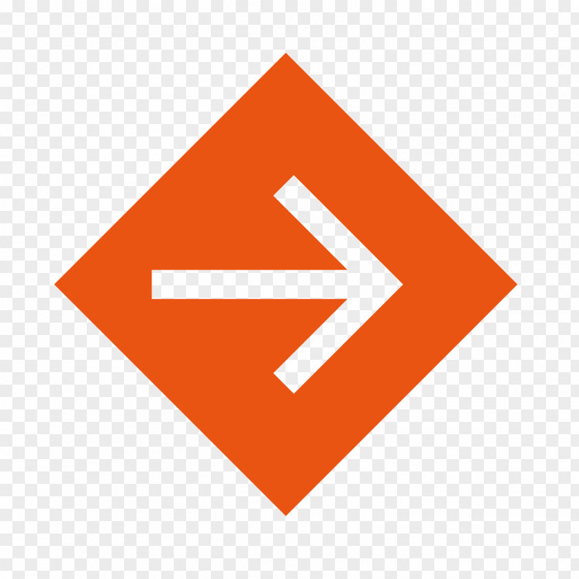 Vector Orange Box Hollow Arrow PNG