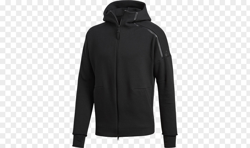 Wear Black Yarn Hoodie Jacket Zipper Adidas Puma PNG