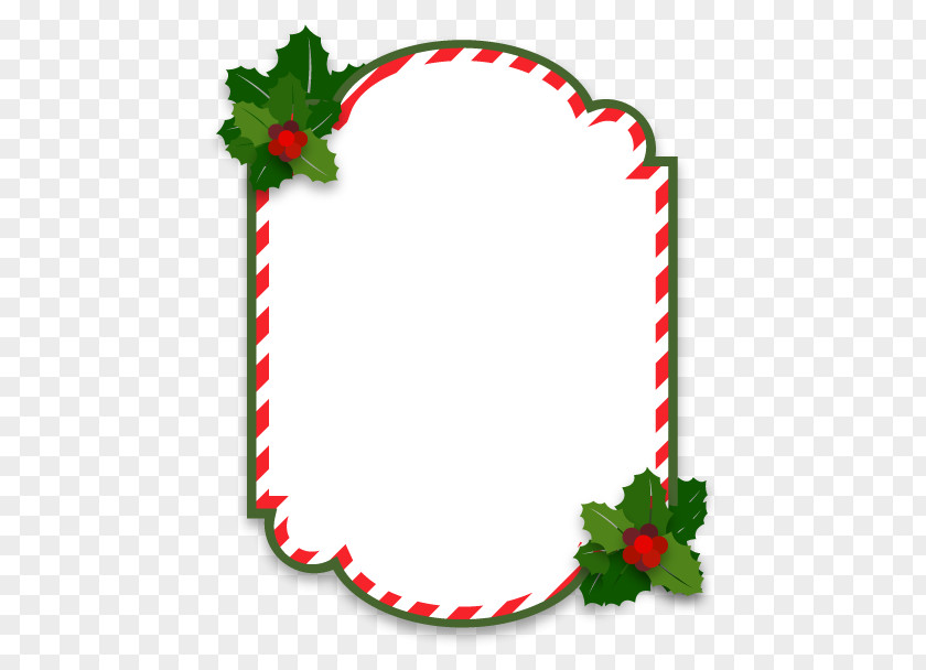 Cartoon Christmas Border Ornament Picture Frame PNG