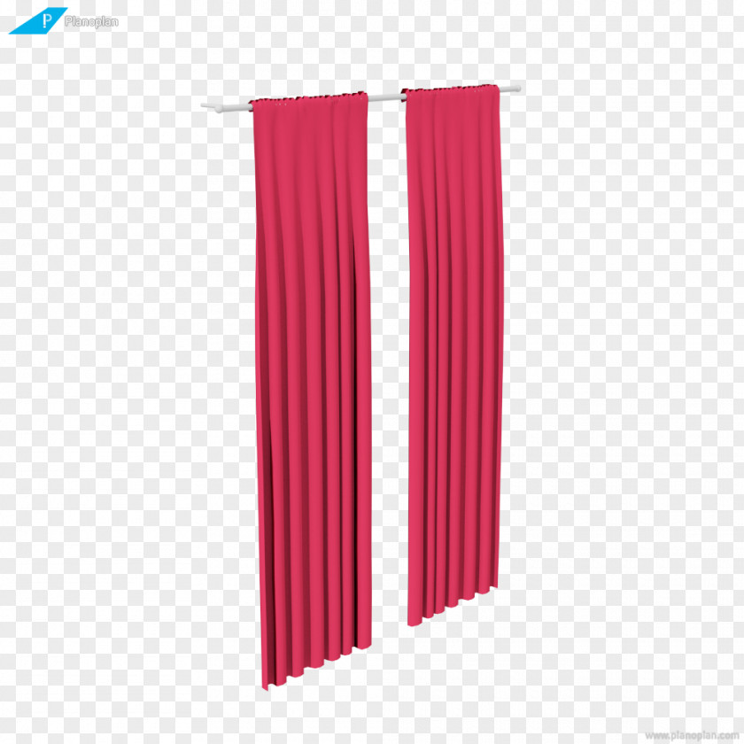 Curtain Drape Rails Pink M PNG