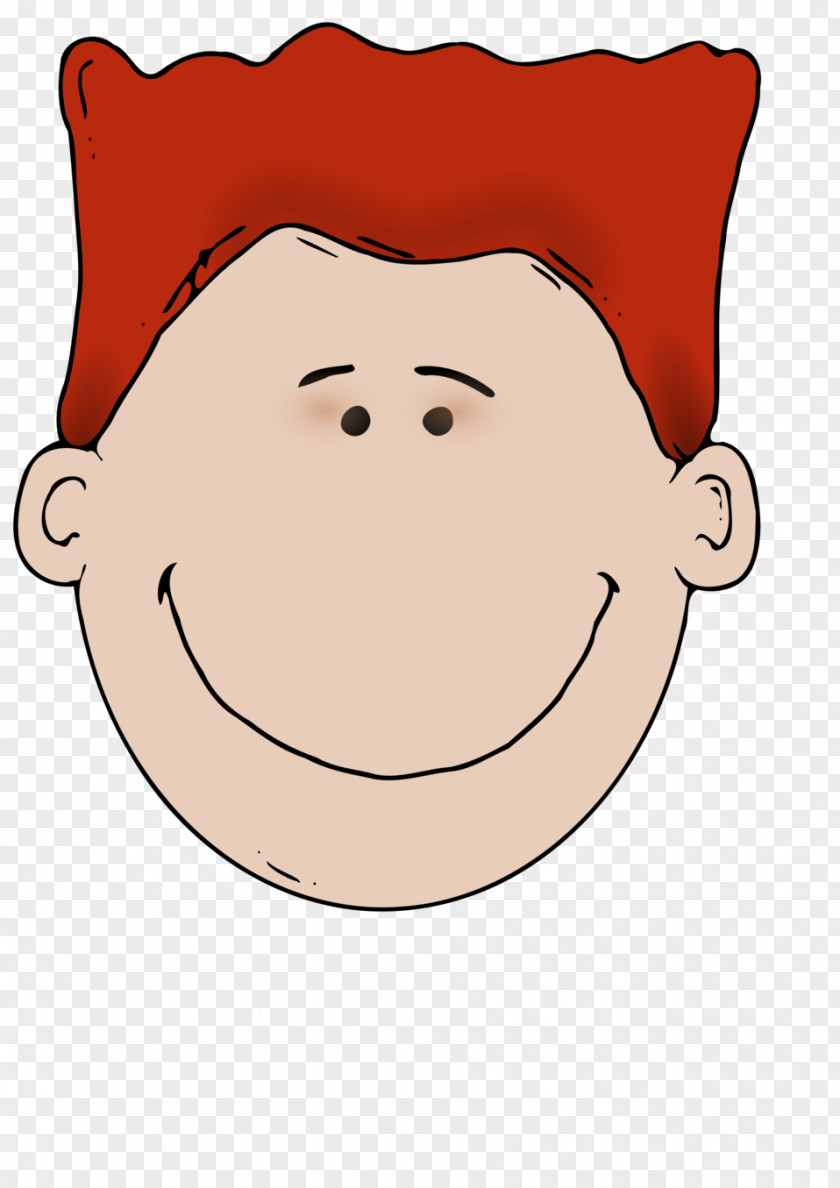 Hair Red Smiley Clip Art PNG