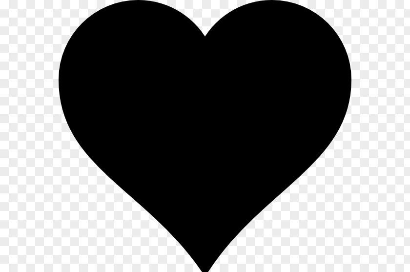 Herat Vector Heart Silhouette Black And White Clip Art PNG