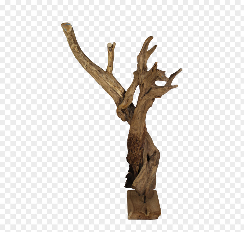 Wood Carving Trunk Hatstand Furniture PNG