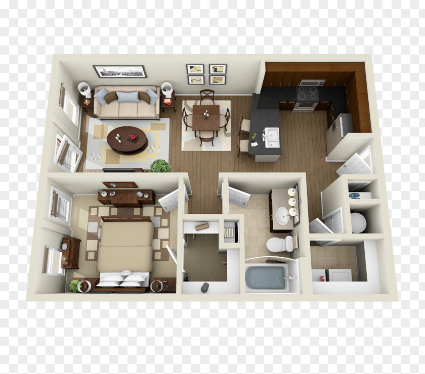 Metro 808 Apartments Plaza-Midwood Floor Plan A5/1 PNG