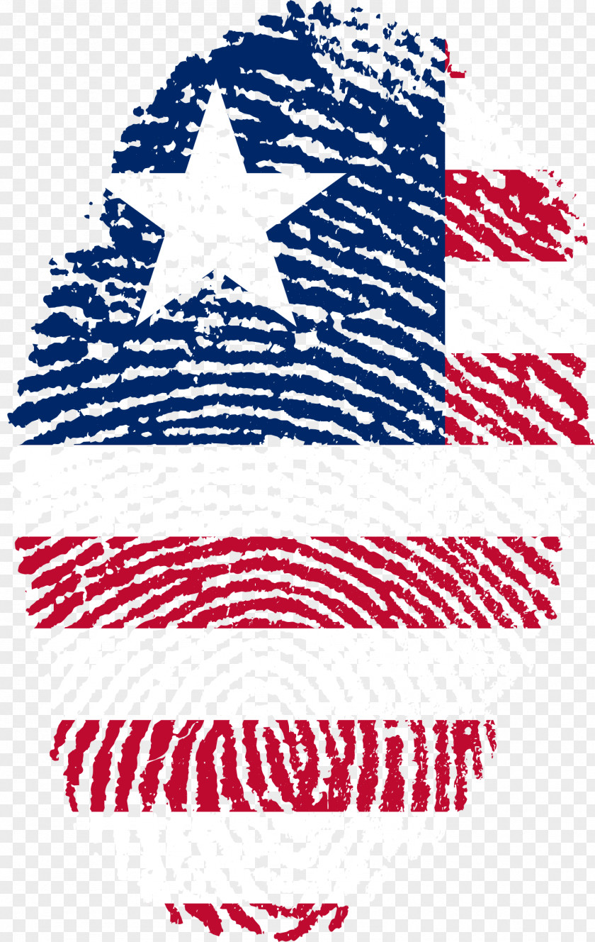 Finger Print Flag Of The United States Fingerprint PNG