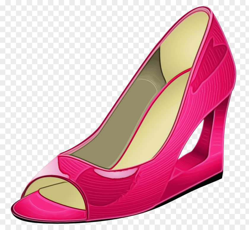Sandal Basic Pump Footwear High Heels Pink Magenta Shoe PNG