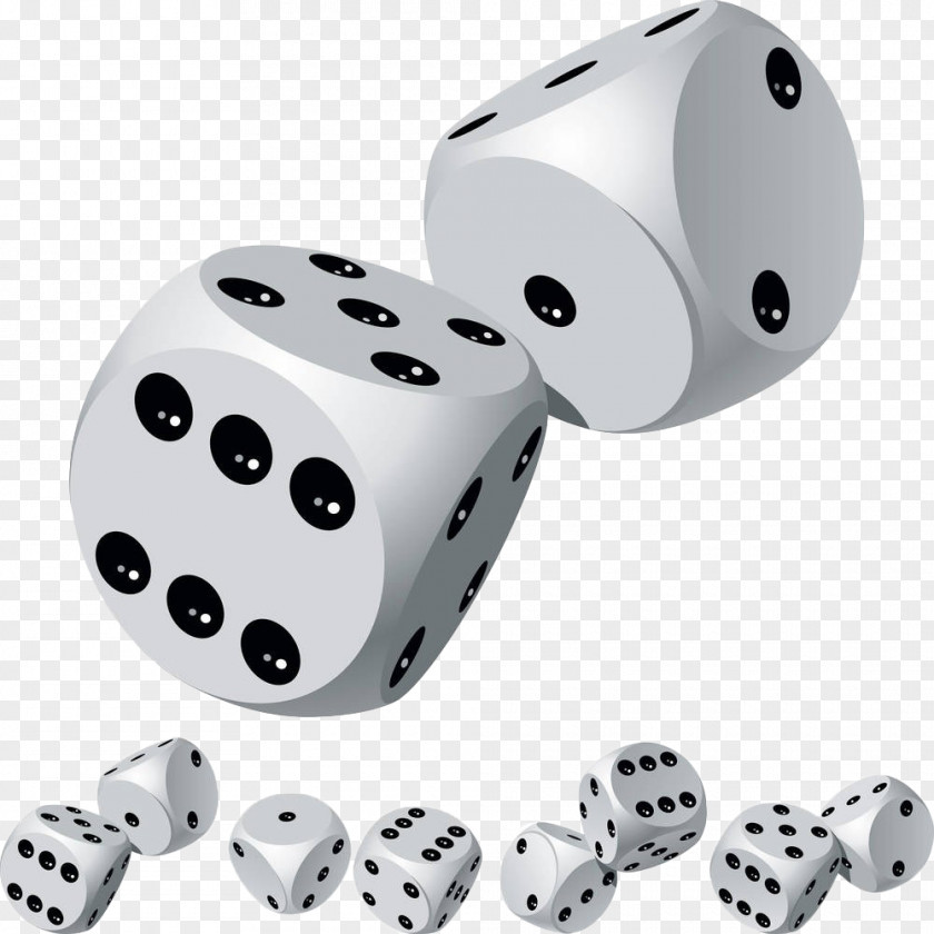 White Vector Dice Royalty-free Stock Photography Clip Art PNG