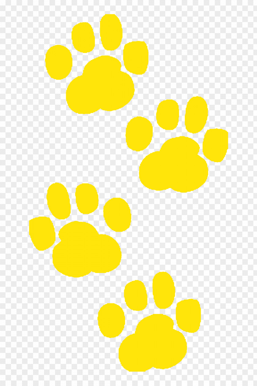 Yellow Puppy Dog Paw Emoji Clip Art PNG