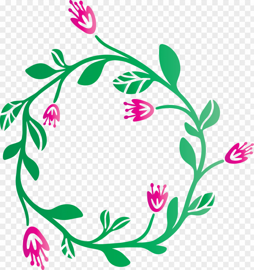 Flower Frame Floral Sping PNG