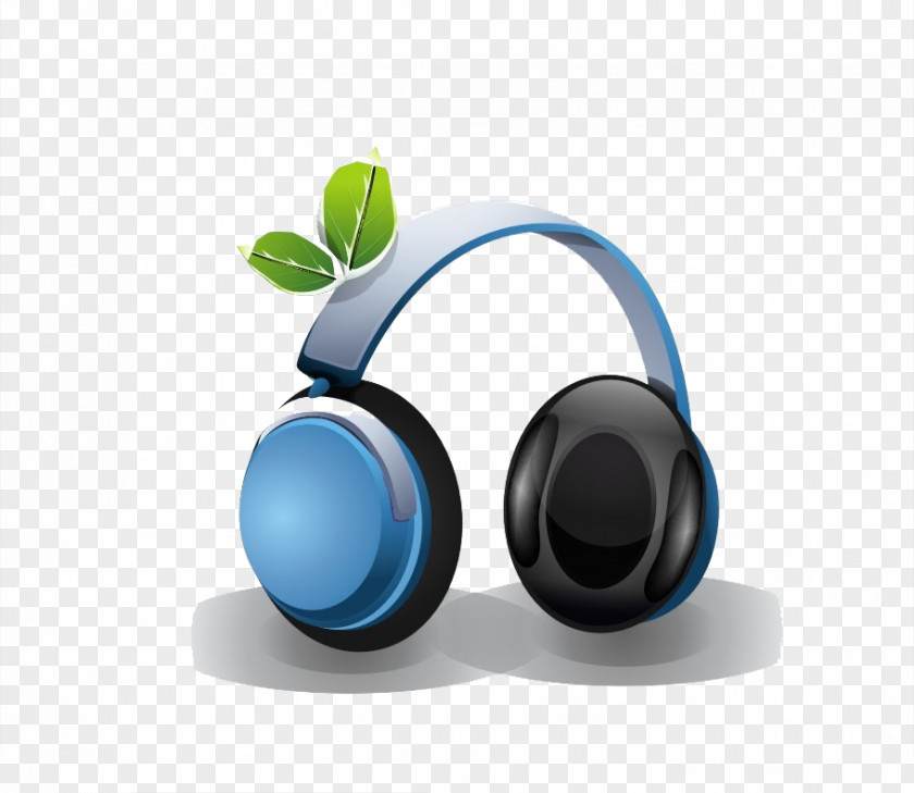 Headphones Blue Green Leaves Illustration IPhone 7 X 8 Battery Charger Lightning PNG
