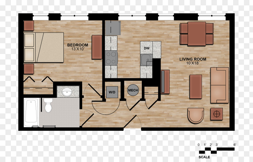House 3D Floor Plan Facade PNG