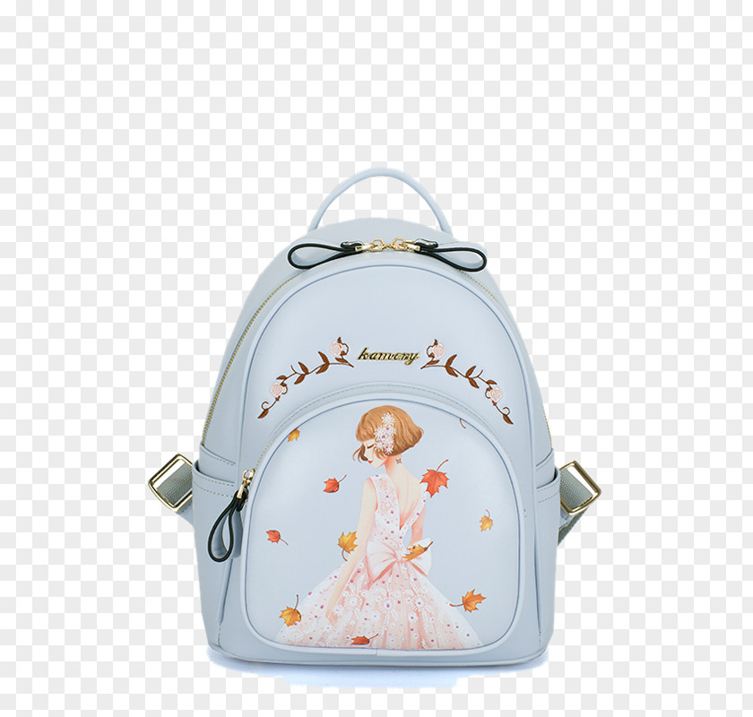 Light Blue Backpack Personality Gratis PNG