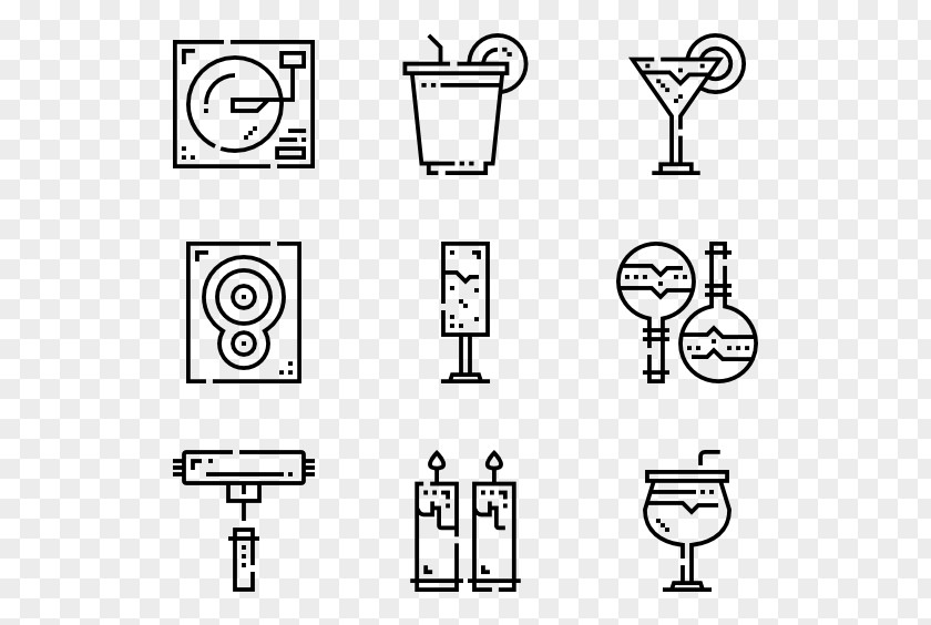 Nightclub Party Icon Design Clip Art PNG