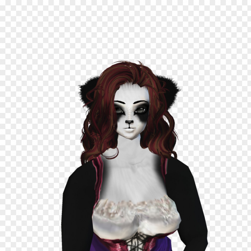 Panda Doll Wig PNG