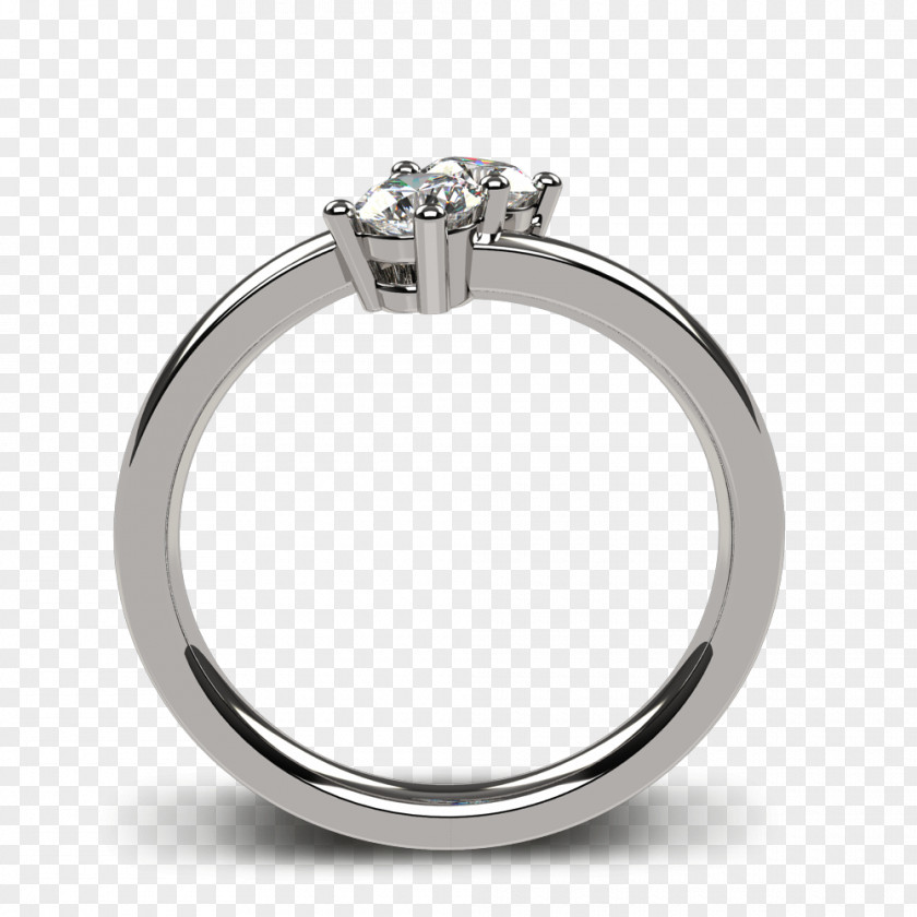 Ring Engagement Sterling Silver Cubic Zirconia PNG