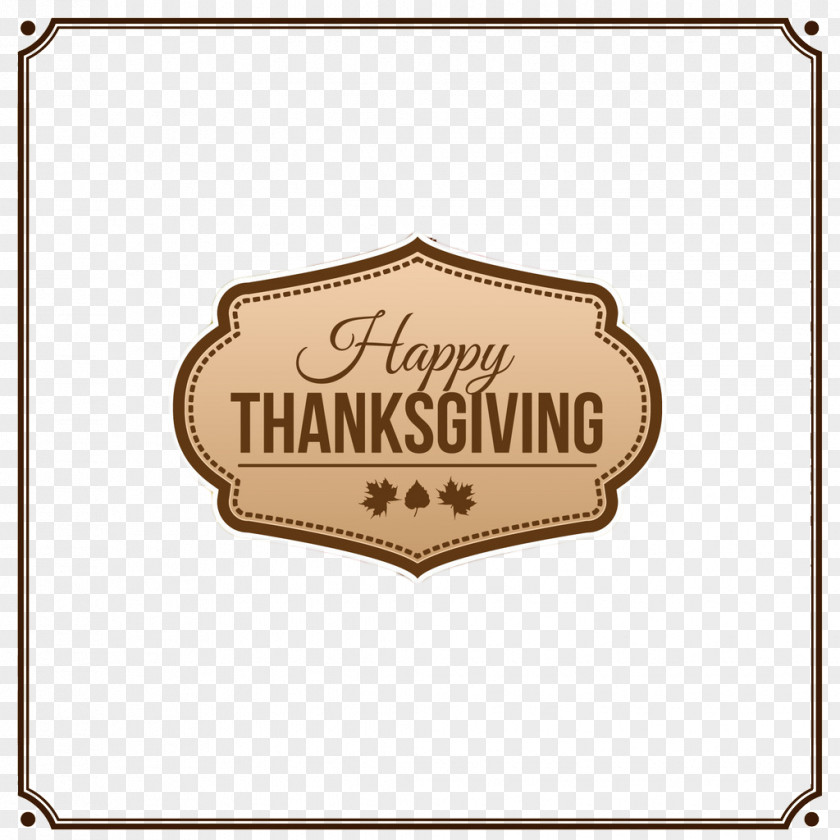 European And American Metal Frame Thanksgiving Card Icon PNG