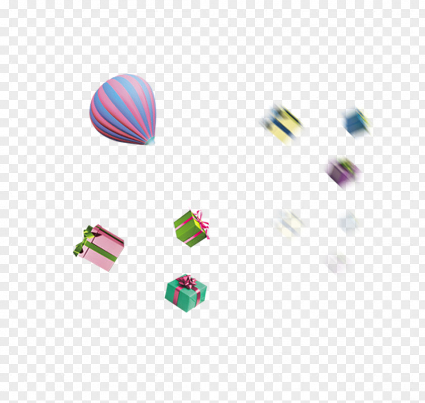 Hot Air Balloon Gift PNG